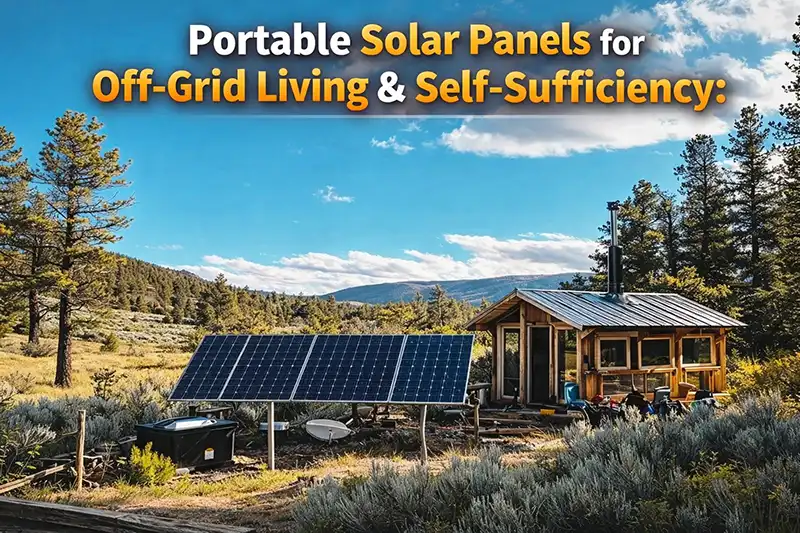 Portable Solar Panels for Off-Grid Living & Self-Sufficiency