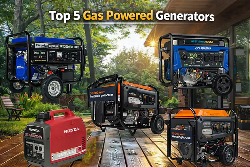 Best Gas Powered Generators: Top 5 Picks for Home Backup, RVs, and Emergency Power