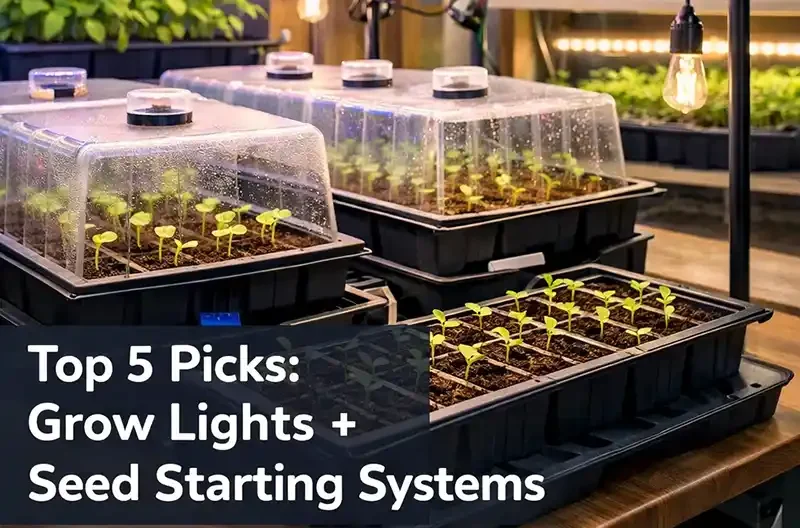 Indoor Gardening and Seed Starting Equipment: Top 5 Picks (Grow Lights + Seed Starting Systems)