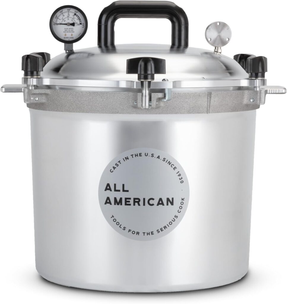All American 1930: 21.5qt Pressure Cooker/Canner (The 921) pressure canner for home food preservation and safe canning