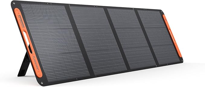 Jackery SolarSaga 200W portable solar panel for camping, RVs, and emergency backup