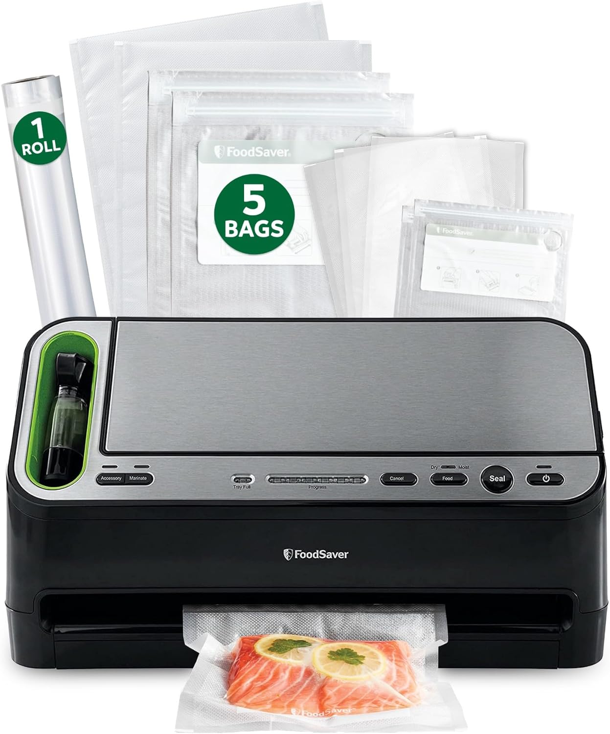 FoodSaver V4400 2-in-1 vacuum sealer machine with handheld accessory sealer