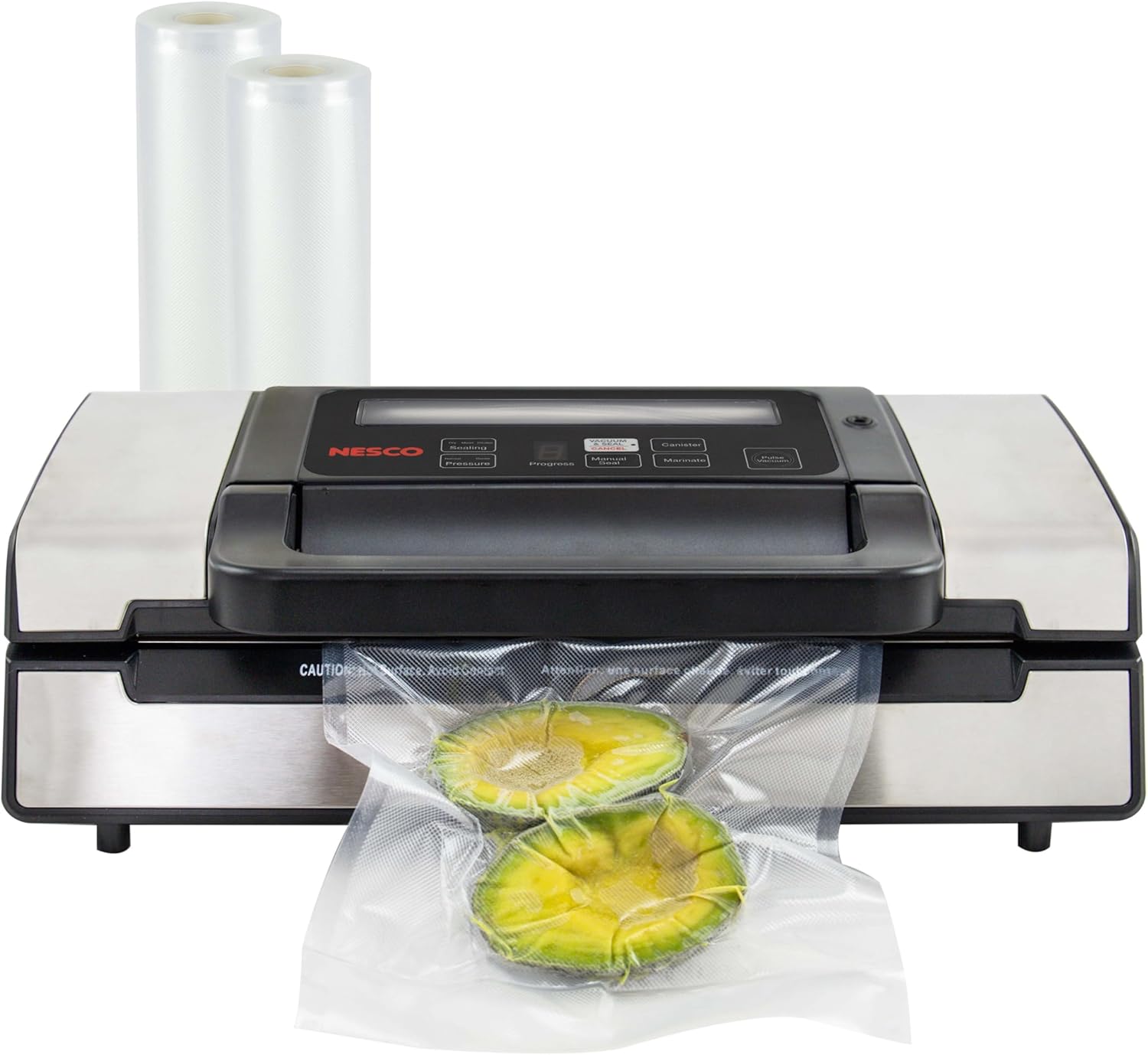 Nesco Deluxe Food VS-12 vacuum sealer for garden harvests and freezer storage
