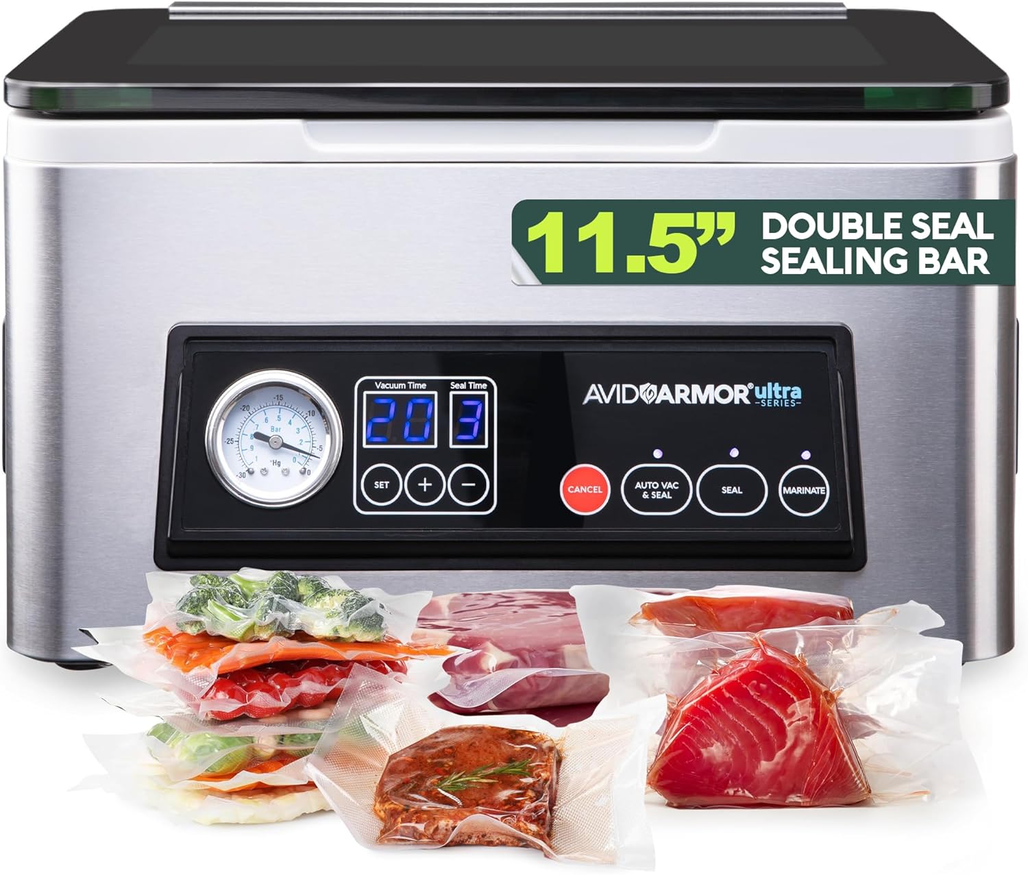 Avid Armor USV20 chamber vacuum sealer for wet foods and long-term food storage