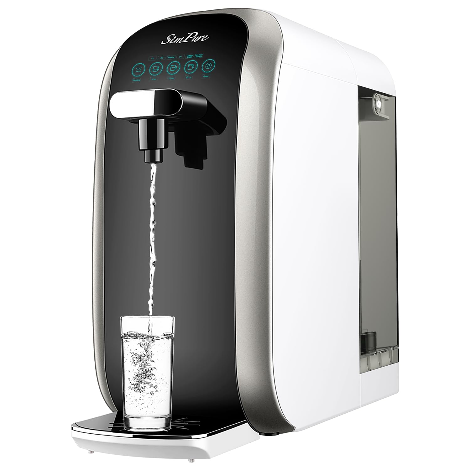 SimPure Y7P-BW UV countertop reverse osmosis water filter for preparedness and RV use