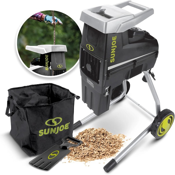 Sun Joe CJ603E 15-amp electric wood chipper and shredder for homestead cleanup